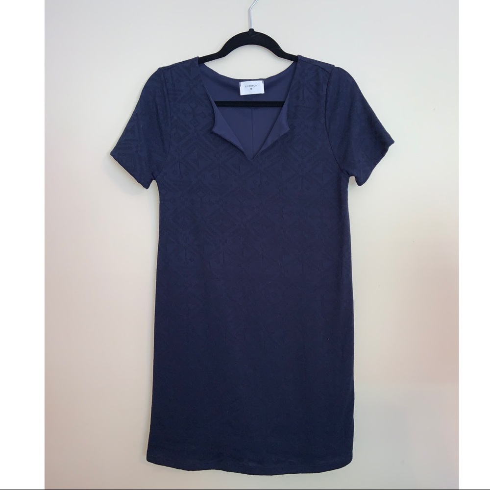 Everly Navy Blue Shift Dress
